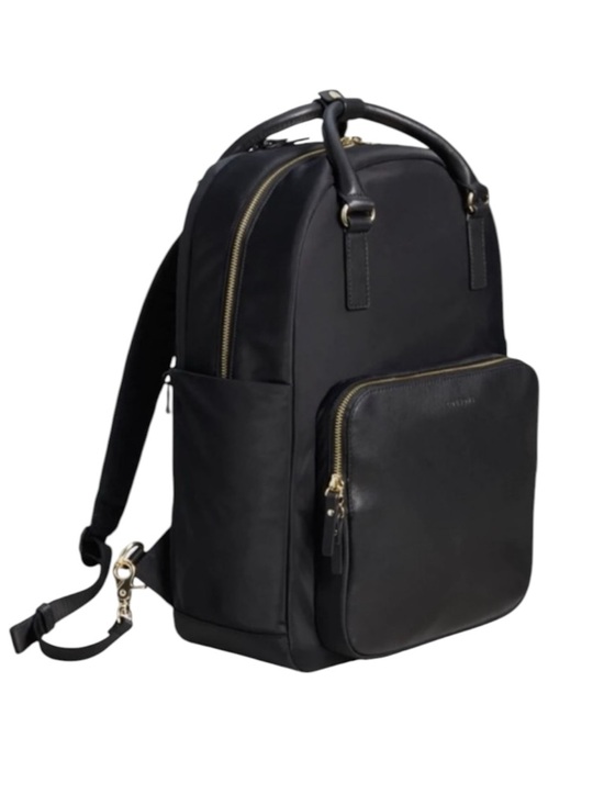 Lo & Sons Other - Lo & Sons Original Rowledge Black Nylon & Leather Travel Tote Backpack